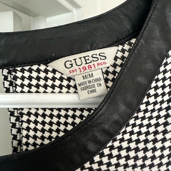 Guess Crop houndstooth blouse - Picture 2 of 4